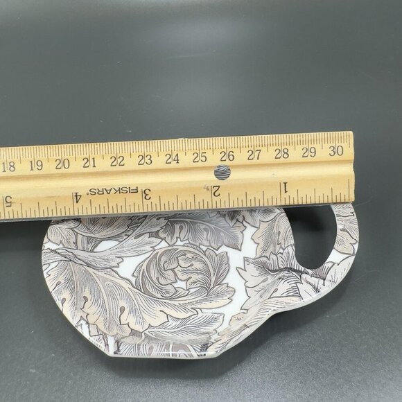 W Morris Acanthus Melamine Teabag Tidy Victorian The Leonardo Collection Set 2 - Picture 3 of 13